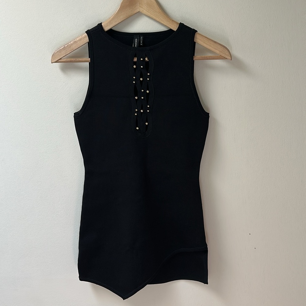 Marciano Black Top with beaded details